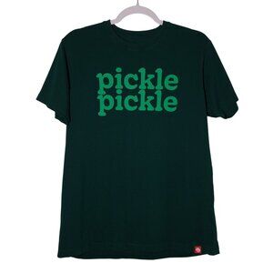 Chick-fil-A Pickle Pickle USED Shirt (M, Green, Restaurant, Chicken Sandwiches)
